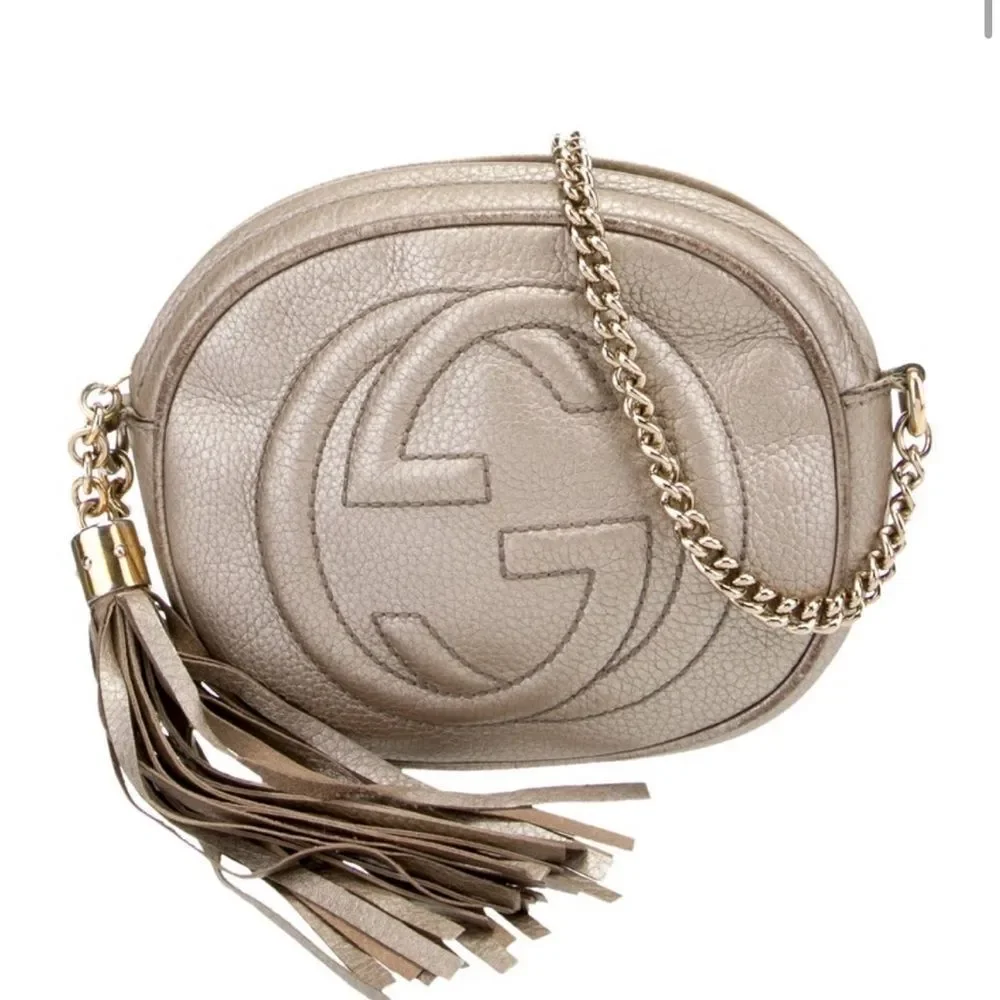 Gucci Mini SoHo Crossbody Chain Bag - Gold - Picture 11 of 11